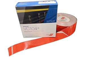 REFLEXITE (KÜNFTIG ORALITE) Reflexite 1m x 50mm Konturmarkierung VC104+ ROT Markierungsband Orafol Oralite, Made in Germany