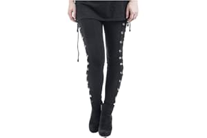 riou Pantalón Deportivo de Mujer Gótica de Moda Pantalones pitillo Negros Pantalones Largos Pantalones de Deporte Yoga Fitness Jogger