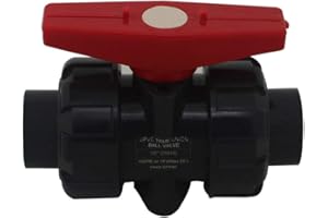 OEMCLIMA Vanne double union à coller diam 20 25 32 40 50 63 75 90 110mm vanne boisseau pvc robinet boisseau sphérique robinet a bille sphere pour piscine (Diamètre Interne 20mm)