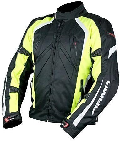 Armr Moto Shiro Waterproof Motorcycle Jacket Black/Hi Viz - XXLarge