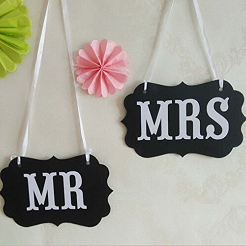 SwirlColor 1set „Mr & Mrs“ Letter Garland Banner Hochzeit Dekoration - 4