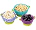 Stay Put 3 Sizes Suction Bowl and Hot Safety Fork and Spoon Set, Snap Tight Lids, FDA Approved and BPA-Free, Microwaveable