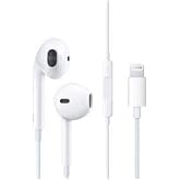 Apple iPhone iPad Lightning Kablolu Kulaklık, Beyaz, Mikrofon ve Kontrol Tuşlu