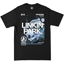 Linkin Park Officieel Zero Merch Swirl Tour T-shirt, Zwart, L