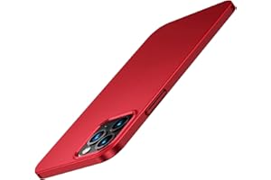 Sitthyw Coque pour iPhone 13 Ultra Fine Housse Mate Rigide Anti-Rayure Etui de Protection Finition Mat Slim Dur Case Cover Mince et légère Anti-Empreintes Hardcase 6.1 Pouces, Rouge
