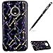 Produktbild Moto G5 Plus Hülle,Motorola G5 Plus Handyhülle,WIWJ Hülle TPU Silikon Backcover Case Durchsichtig mit Gemalt Kunst Malerei Muster Schutzhülle für Moto G5 Plus -Bunte Pfeile