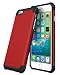 Produktbild iPhone 6 Plus hülle, Apple iPhone 6/6s Plus Hülle, rooCASE Rau Hybrid Weiche TPU Ränder mit hartem PC Rückdeckel Schutzhülle kratzfeste stoßdämpfende für Apple iPhone 6/6s Plus, PRO Red