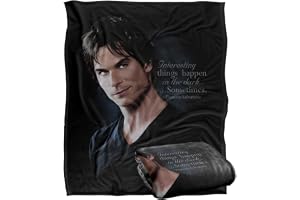 VAMPIRE DAGARIES DAMON (SOMERHALDER) Silkeslen Touch Supermjuk överkastfilt 152 x 127 cm