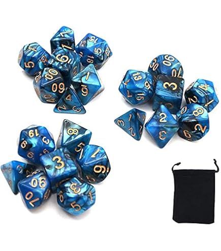 Mtg Würfel DollaTek Polyhedral Dice Set Table Games Dice 3 Sets Dice 3 X 7 (21 Pieces) Dice Series D20 D12 D10 D8 D6 D4 DND Dice DND RPG MTG Double Colour