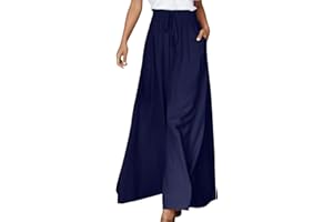 CEWIFO Pantaloni a Gamba Larga da Donna Yoga Vita Alta Hippie Boho Beach Plus Size Palazzo Le Migliori Offerte di Oggi