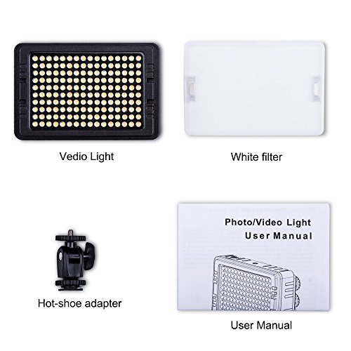 Zeadio Super Lumineux Bicolore Dimmable Cam  scope Cam  ra Vid  o Lumi  re LED  3200   5600  K pour Canon  Nikon  Pentax  Sony  Panasonic  Samsung et Olympus Digital SLR Camera Cam  scope