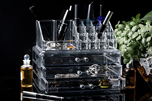 Solly`s® MIRYAM Aufbewahrungsbox für Make Up und Schmuck | Kosmetik Organizer aus Acryl | Schmuckkästchen | Schubladenbox Schminke - 6