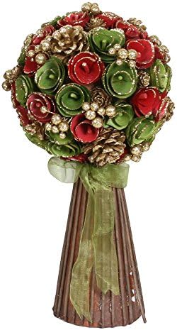 Christmas Tree Floral &amp; Berry Standing Bouquet
