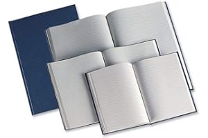 HAMELIN Economy A5 Ruled Casebound Hardback Notebook - Blue (Pack of 5)
