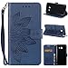 Produktbild Galaxy J5 2017 Leder Hülle, ZXK CO Schutzhülle PU Leder Flip Tasche Case mit Integrierten Kartensteckplätzen und Ständer für Samsung Galaxy J5 2017 Wallet Case mit Blumen Schädel Traumfänger Muster-Blau Mandala