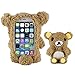 Price comparison product image Moonmini Stylish Cute 3D Teddy Bear Doll Toy Plush Case Cover for iPhone 6 / 6S 4.7 inch (Brown)