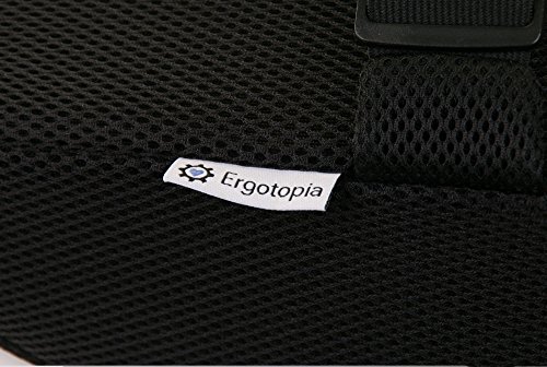 Ergotopia® Orthopädisches Rückenkissen | Ergonomisches Lendenkissen gegen Rückenschmerzen | Für eine optimale Körperhaltung (Schwarz) - 6