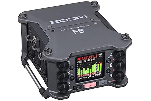 Zoom F6 Enregistreur multipiste 6 canaux 14 pistes avec boîtier en métal anthracite