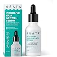 Arata Intensive Hair Growth Serum | 3% Redensyl, 3% Procapil, Onion, Turmeric, Rice Water | Controls Hair Loss | Stimulates Hair Growth | Hair Growth Serum For Women & Men (30Ml/30 Grams)