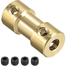 QUARKZMAN 6pz 4mm A 5mm Accoppiatore Albero In Ottone Con