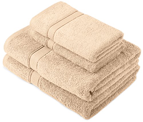 Pinzon by Amazon Lot de serviettes, 2 draps de bain et 2 serviettes de bain en coton Marron Bois f Pinzon by Amazon Lot de serviettes, 2 draps de bain et 2 serviettes de bain en coton Marron Bois f