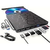 Valkyrie 8in1 Harici CD DVD Okuma Yazma USB 3.0 Hub &Ccedil;ok Ama&ccedil;lı External Drive TF SD Kart Okuyucu