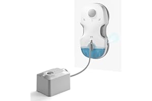 ‎HUTT HUTT S7 Plus Window Cleaning Robot with Battery Removable (Approximately 60 Min Cleaning) 5500 Pa, 3D Floating Double Drive, Automatic Window Cleaner, Electric Spray Function, 80 ml Tank, Hutthink5.0