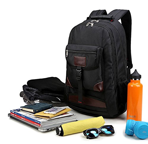 Rucksack Herren Damen, Rucksack Laptop 15,6 Zoll, Schulrucksack Uni, Daypack Camping, Casual Backpack, Schultertasche Reise, Wanderrucksack - 6