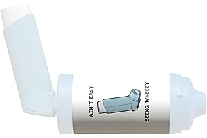 The Inhaler Tailor Spacer Cover in Over 30 Designs – Vegan Leather Spacer Case for Kids and Adults – Handmade in England (Aint Easy Being Wheezy, AeroChamber Plus Flow-Vu)