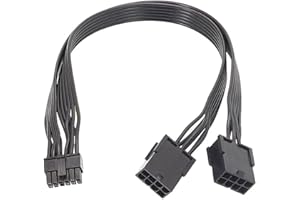 iHaospace Cavo di prolunga da 12 pin a Dual 8 pin, GPU Power Adapter Cavo compatibile con schede grafiche NVIDIA RTX 3060Ti 3070 3080 3090 FE Funder Edition