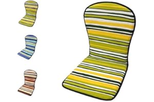 Desconocido MR. COJIN COJIN Silla Jardin Respaldo MONOBLOC (Lote 2 Unidades) Rayas Verde