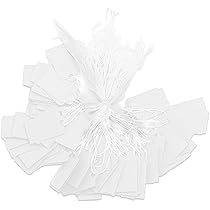 1000 Etichette Prezzi Autoadesive Per Gioielli - Bianche 12x12mm - Per Anelli, Collane, Orecchini