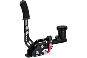 PQY Racing Hydraulic Drift Handbrake Gear Lever W/Oil Tank Hydro E-Brake Rally 3/4 0.75Bar 3/8-24 Parking Adjustable Brake Black