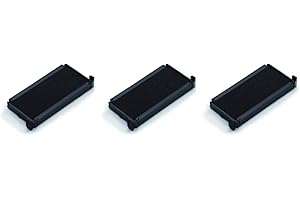 3 Cassettes d'encrage 6/4913 Noires pour tampons Trodat Printy 4913 et 4913T – Encre à base d'eau – Empreinte nette – Idéale pour recharger les tampons encreurs