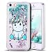 Produktbild iPhone 5 Hülle Clear Transparent Weich TPU iPhone SE Hülle Silikon Hülle 3D Bling Glitter Flüssig Treibsand Schutzhülle Schale Tasche E-Lush Luxury Stoßfest Backcover für iPhone 5 / 5S / SE Minze