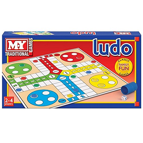 Classic Traditional Retro Ludo Game Printed Box Play Family Fun 2-4 Players