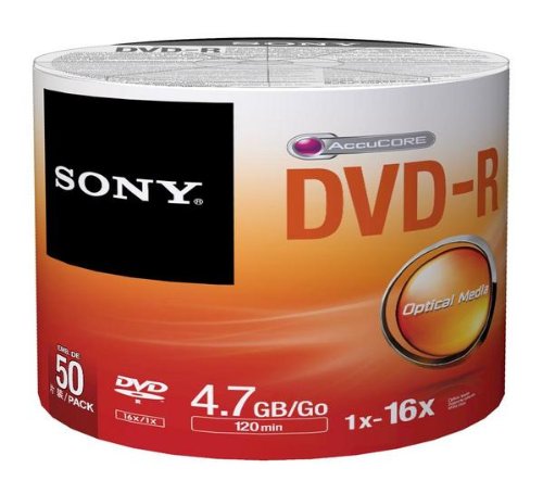 Sony DVD-R 16x, 50 - DVD-Rohlinge (50, DVD-R, Spindel)