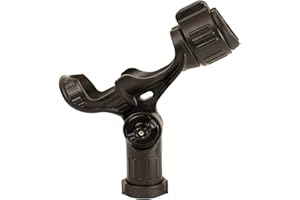 YakAttack Omega Fishing Rod Holder with Track Mounted LockNLoad Mounting System, Pro and Standard Edition - Multiple Colors | Kayak Fishing Accessories