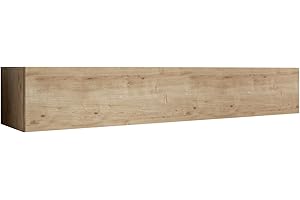 MB Muebles Bonitos, Mobile TV Sospeso a Parete Aitana M2, Soggiorno Moderno, Colore Rovere, 180x40x30cm