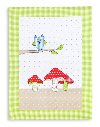 Triolino® Halbleinen-Geschirrtuch Patchwork 50 cm x 70 cm, Größe:50 cm x 70 cm;Farbe:Rot - 3
