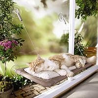 Jiyaru Gato cama de montaje en la ventana Cama Hammock para mascotas Sunny Seat Lavable Cover Bed