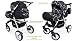 New Baby Pram SWIVEL WHEELS Travel System Buggy (Car Seat,Carrycot,Mattress,Diaper Bag,Parent Tray,Rain Cover,Mosquito Net) (7)