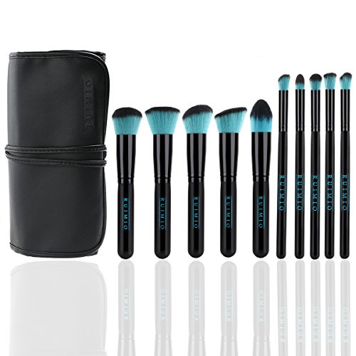 RUIMIO 10-Piece Makeup Brush Set Beauty Synthetic Brushes Kit For Makeup Application, Blending, Highlighting, Contouring All Types of Cosmetics