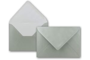 ‎FARBENFROH BY GUSTAV NEUSER Metallic Briefumschläge in Silber Metallic - 25 Stück - metallisch-glänzende DIN C5 Kuverts 22,0 x 15,4 cm - Nassklebung ohne Fenster - Weihnachten, Grußkarten - Serie FarbenFroh