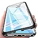 Produktbild Yichxu Huawei P30 Pro Hülle Magnet, Magnetische Adsorption Handyhülle für Huawei P30 Pro, Einteiliges 360 Grad Gehärtetes Glas Schutzhülle Ultra Dünn Panzerglas Durchsichtige Case Cover, Schwarz