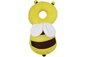 LICHENGTAI Baby Kopfschutz Kissen, Baby Kopfschutzpolster, Verstellbar Schutz Kopfkissen Sicherheits Kleinkind Biene Kopflehnen Kissen Hals Drop Kissen Fallschutz Rückenprotektor Für Baby Wanderer