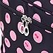 Cherry-Pattern Big Travel Wash Organizer Case Toiletry/Cosmetic/Makeup Zipper Bag (Black)