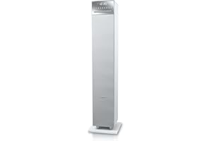 Muse M-1350 BTC - Sistema de Altavoz Torre 2.1 (120 W, Bluetooth, NFC, USB, Piso), Color Blanco