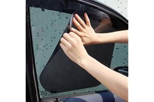 Brussels08 2 Pcs Car Side Window Static Cling Films Stickers Sun Shade Stickers UV Protection Shield Visor UV Rays Protector Car Windshield Sunshade