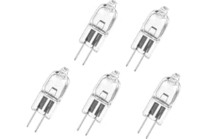 SHUOHUI 5 x lampadine alogene G4 con attacco G4, dimmerabili, 12 Volt, 20 Watt, luce bianca calda 2800 K, confezione da 5